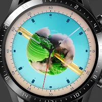 Abstract Green Watch Face