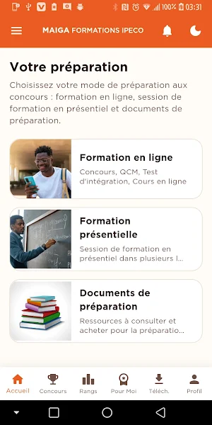 MAIGA FORMATIONS IPECO Screenshot 1