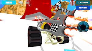 Cat Race Car Snow Drift Stunts Screenshot 2