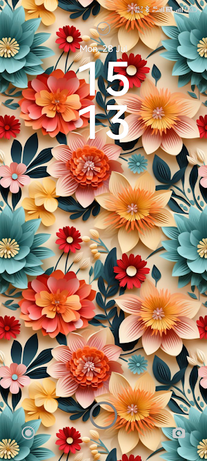 Flower Pattern Wallpaper Screenshot 0