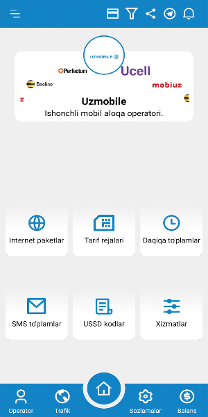 USSD UZBEKISTAN 2021 Screenshot 1