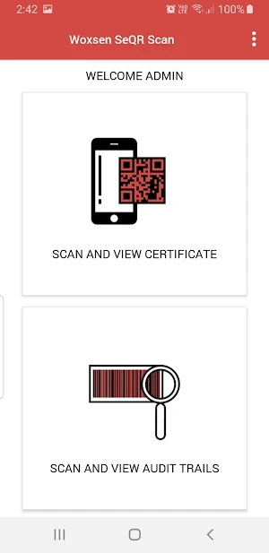 Woxsen SeQR Scan Screenshot 1