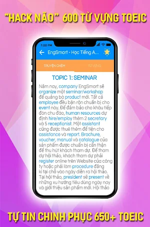 EngSmart - "Hack Não" 1500 Từ Vựng Tiếng Anh Screenshot 2