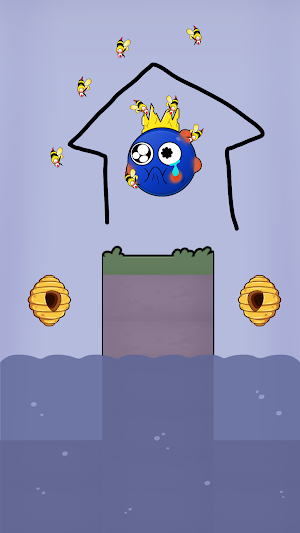 Save the Rainbow Blue Monster Screenshot 2