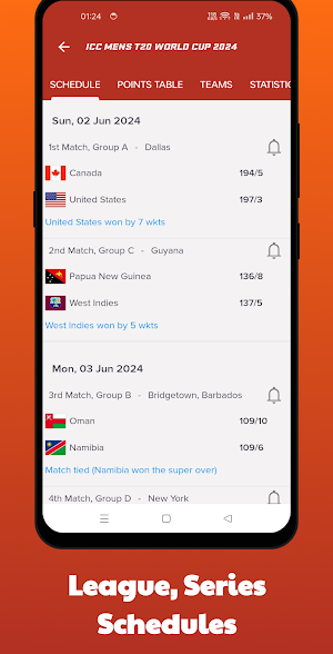 Cricket Live Line Score -CriCo Screenshot 3