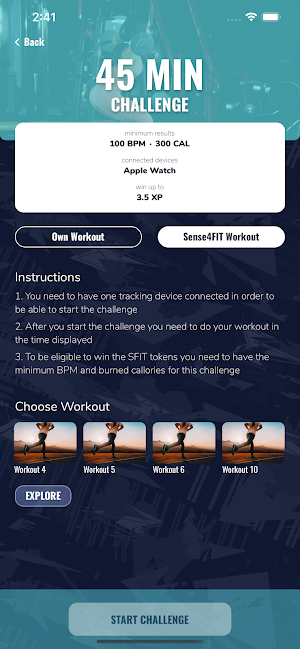 Sense4FIT Screenshot 2