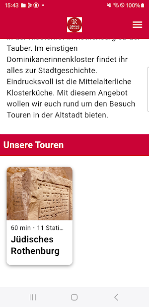 StadtGeschichteRothenburg Screenshot 1