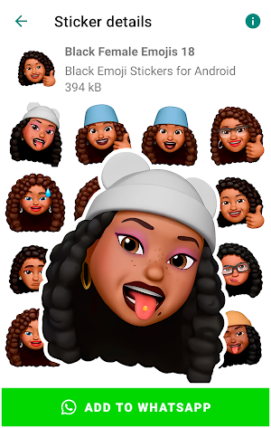 Black Emojis for Android Screenshot 0