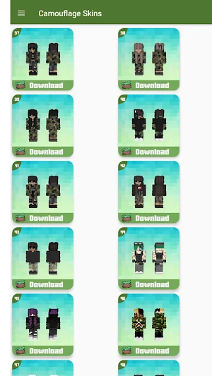 Camouflage Skins for Minecraft Screenshot 0