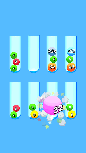 Ball Sort 2048 3D Screenshot 2