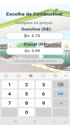 calculador de combustível Screenshot 3
