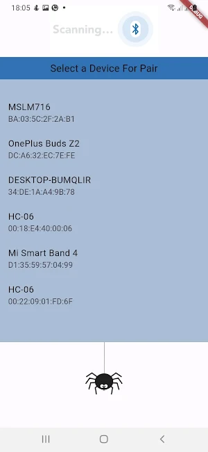 Optimus Spiderbot Controller Screenshot 1