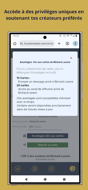 Humainvestor: Réussir ensemble Screenshot 2