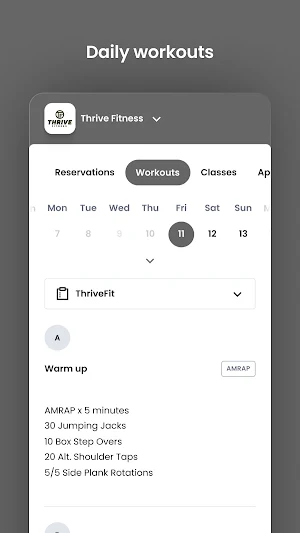 Thrive Fitness Screenshot 3