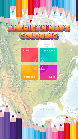 Coloring Map of America Screenshot 1