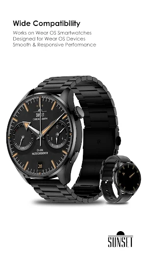 Elegant Chronograph Watch Face Screenshot 1