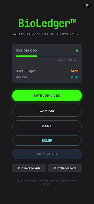 BioLedger: Biotech Tycoon Screenshot 1