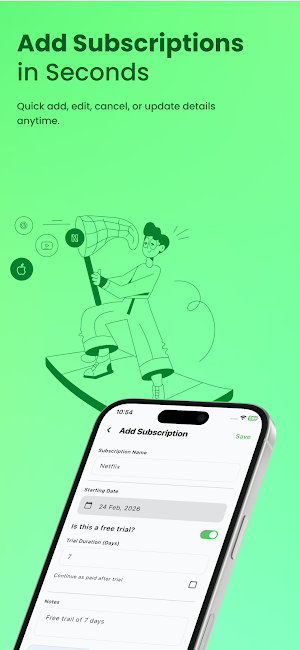 Subscription Tracker App Screenshot 2