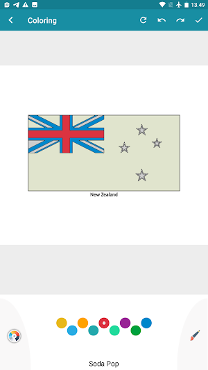 color the country's flag Screenshot 0