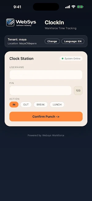 ClockIn Employee Screenshot 2