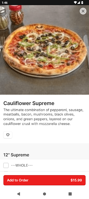 Vittorios Pizzeria Screenshot 3
