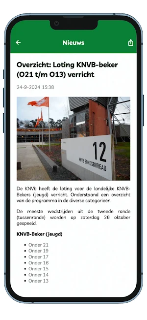 JeugdvoetbalUitslagen Screenshot 2