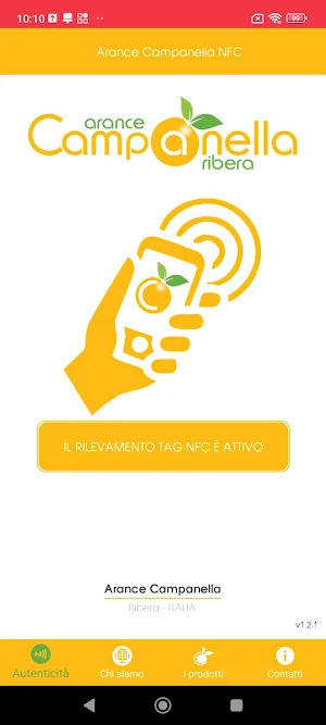 Arance Campanella NFC Screenshot 0