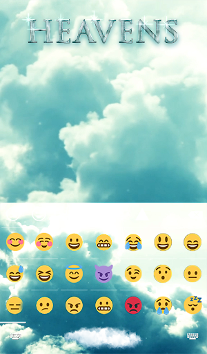 Heavens Animated Keyboard + Live Wallpaper Screenshot 3