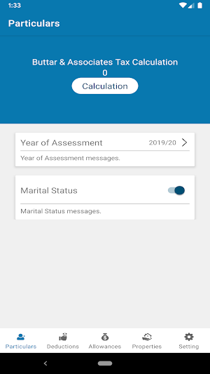 Buttar & Associates Tax Calcul Screenshot 0
