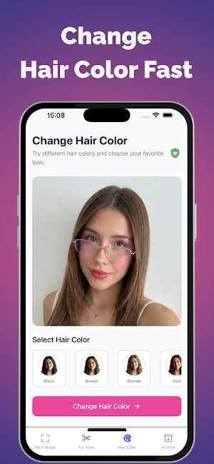 Face Shape AI: Hair & Color Screenshot 3