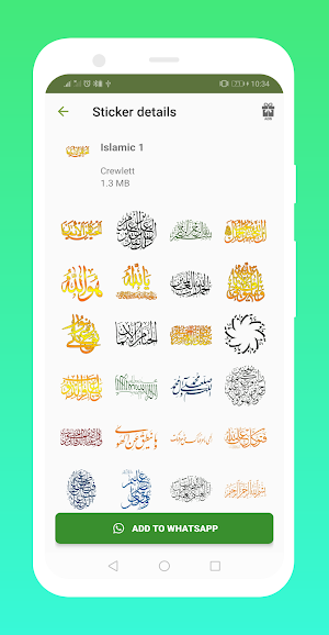 Islamic Stickers for WhatsApp - WA Stickers App Screenshot 0