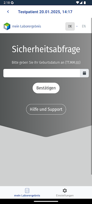 mein amedes Laborergebnis Screenshot 3