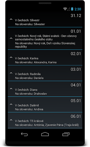 Svátky Screenshot 0