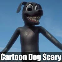 Cartoon Dog Scary Wallpaper 4K