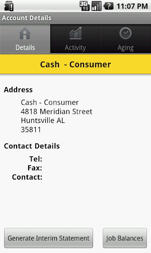 Wilson Lumber Web Track Screenshot 2