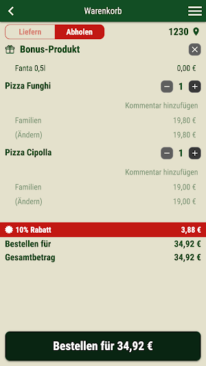 Pizzeria Pomodoro Screenshot 1