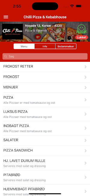Chilli Pizza Korsør Screenshot 0