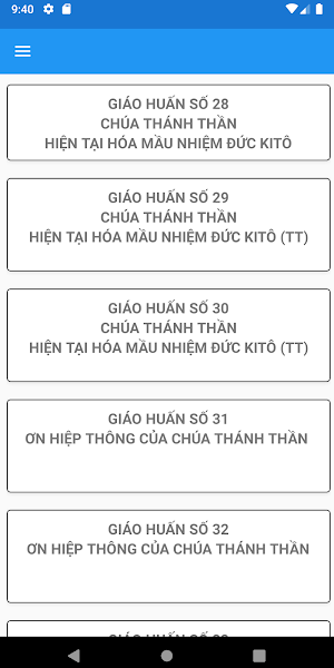 Lịch công giáo - GP.BMT Screenshot 2