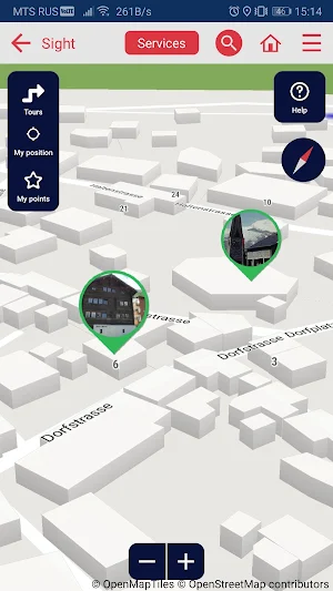Saas-Fee map offline guide tourist navigation Screenshot 2