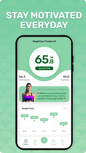 Weight Tracker & Planner AI Screenshot 0