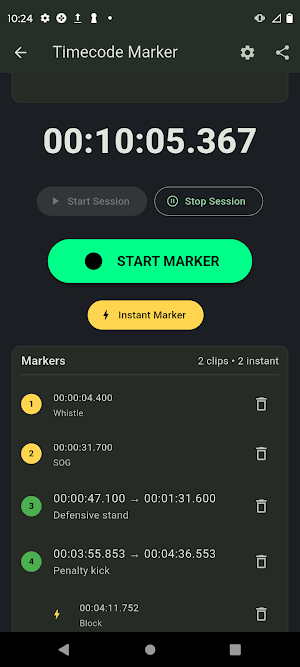 Timecode Marker Screenshot 2