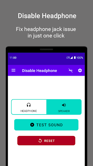 Disable Headphone, Enable Speaker, Headset Toggle Screenshot 2
