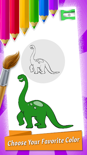 Dinosaurs Coloring Book & Drawing Game Screenshot 3