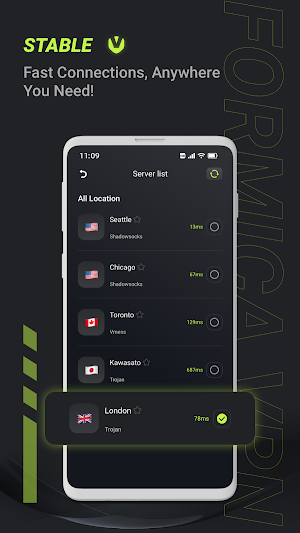 Formica VPN - Fast & Reliable Screenshot 2