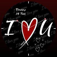 I Love You Analog Watchface