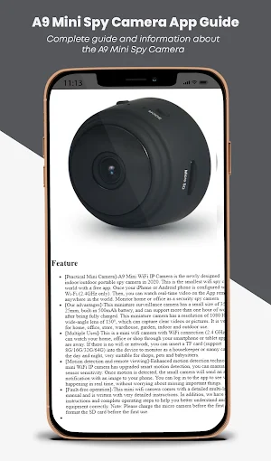 A9 Mini Spy Camera App Guide Screenshot 1