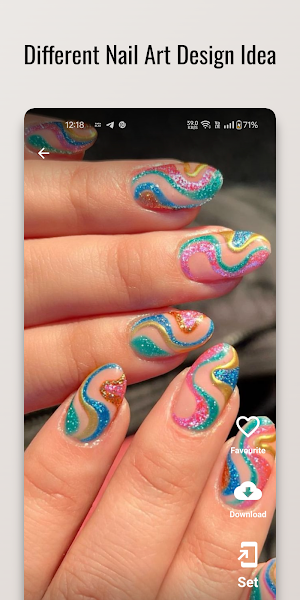 Watercolor Whimsy Nail Design Screenshot 0