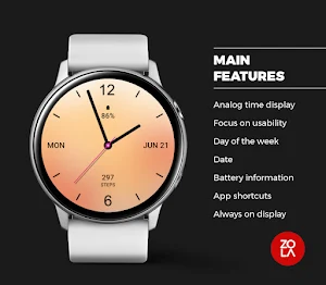 Lovely Analog Pro Watch Face Screenshot 1