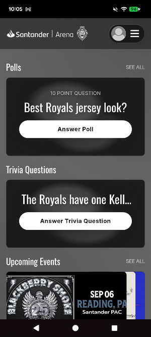 Santander Arena & Royals Screenshot 1