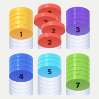 Sort Coins - Chips Merge